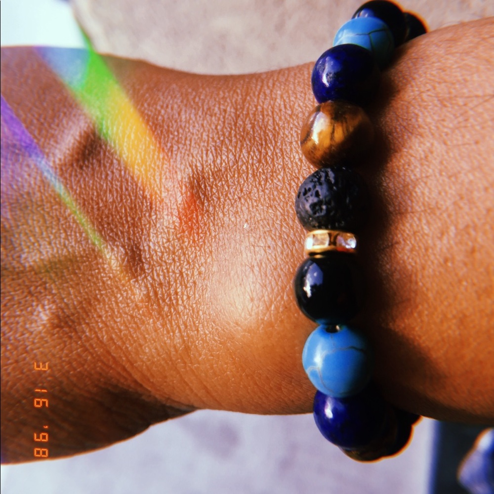 Chakra energy crystal bracelet